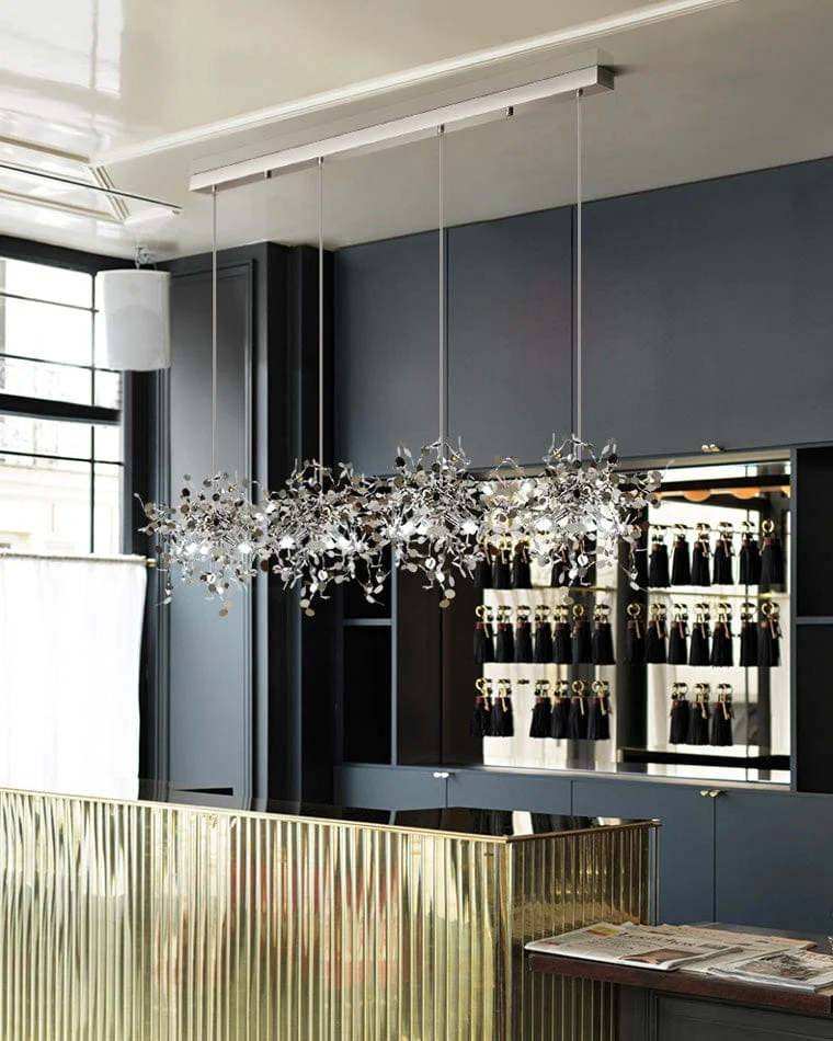 Lustre Suspendu Nuage Doree brillant
