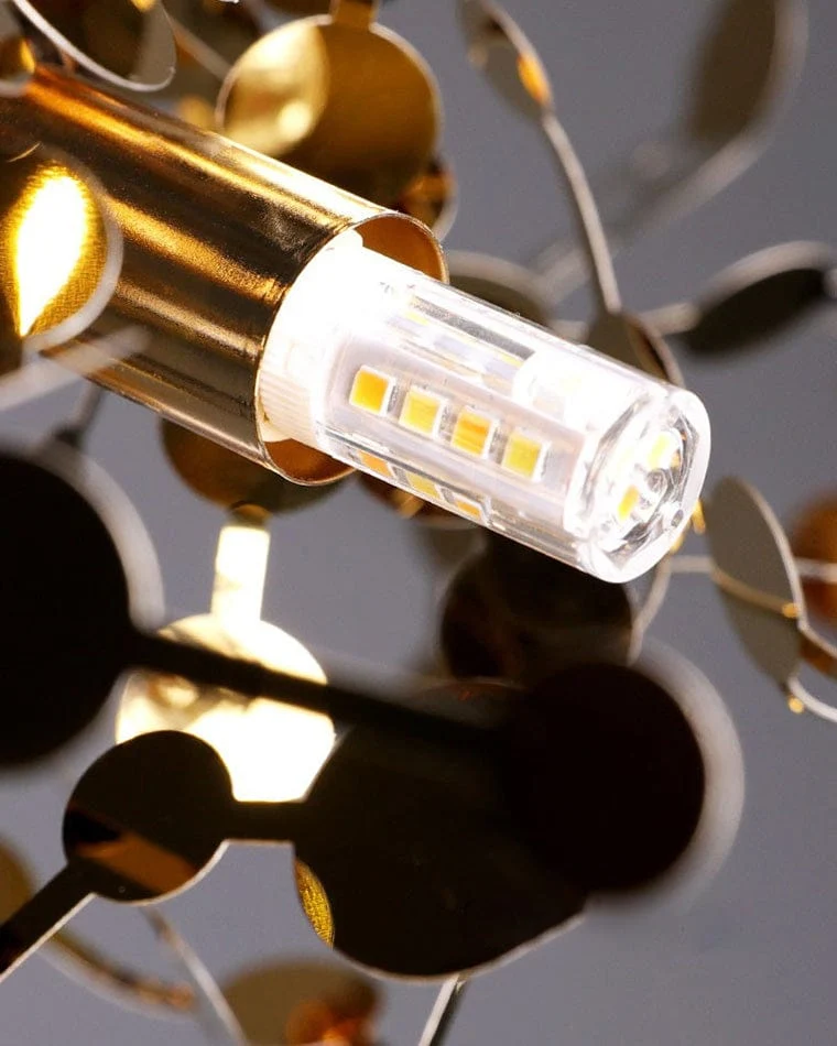 Lustre Suspendu Nuage Doree brillant