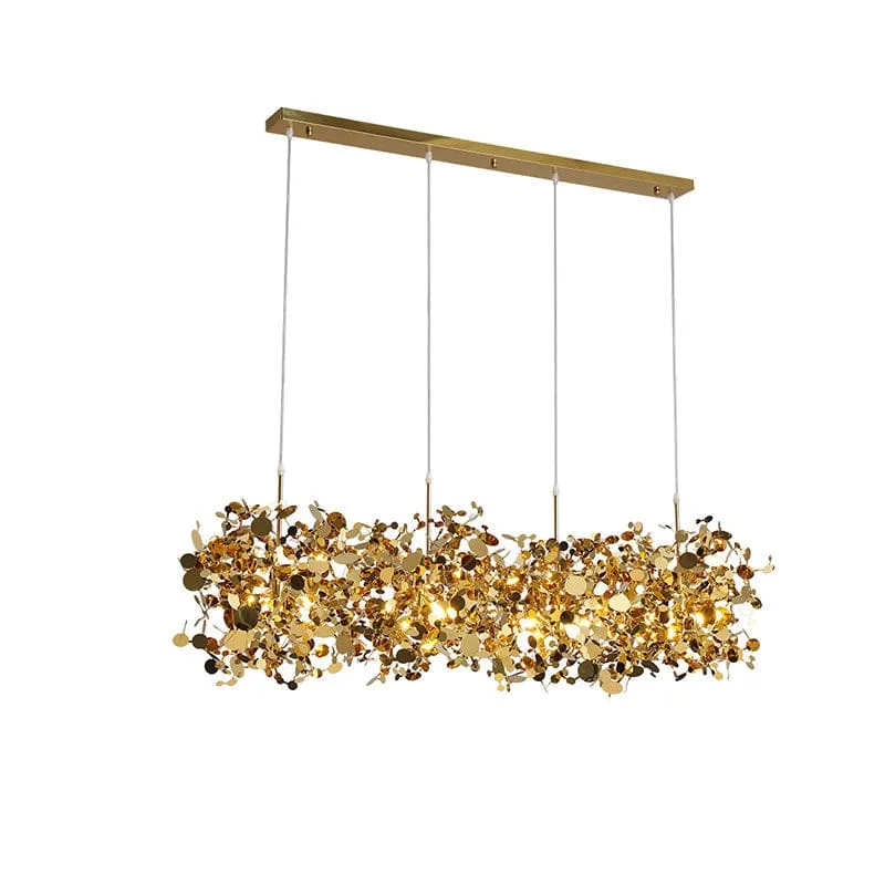 Lustre Suspendu Nuage Doree brillant