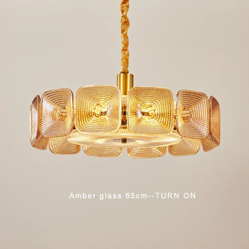 Lustre pour cuisine en verre