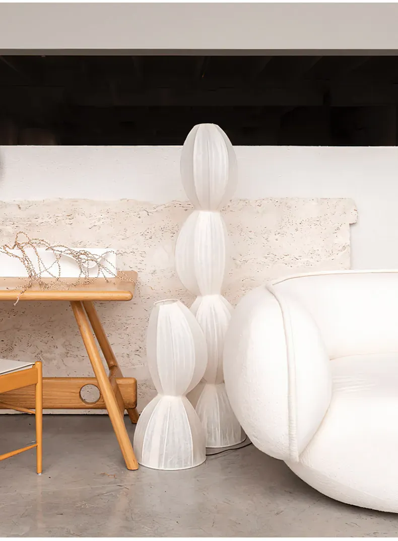 Lampadaire pour salon blanc