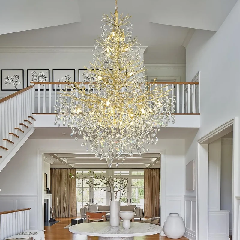 Lustre Design pour Salon et Haut Plafond