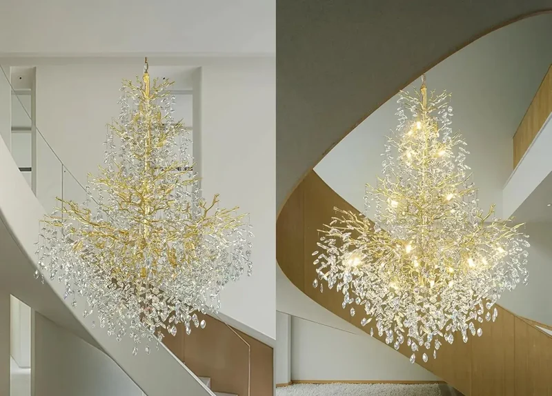Lustre Design pour Salon et Haut Plafond