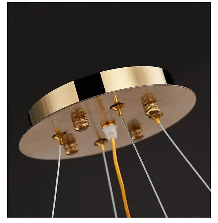 Luxury Stainless Steel Crystal Chandelier Living Dining Room Bedroom Light Simple Model House Villa Hotel Lobby Designer Lamp