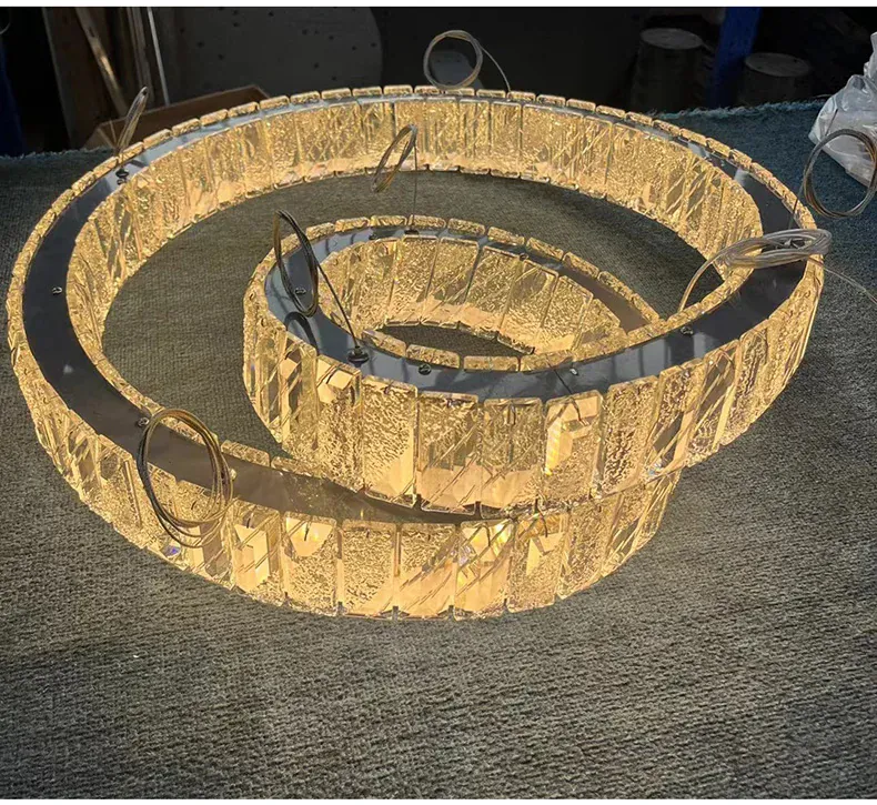 Modern Luxury Led Crystal Chandeliers Home Villa Lighting For Living Dining Room Decoration Pendant Lights Indoor Hotel Fixtures