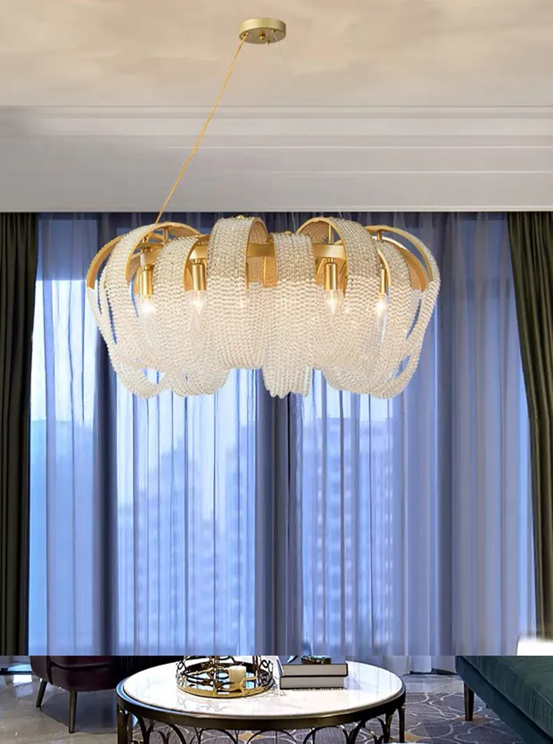 home decorationPendant lights, luxury crystal living room chandelier, bedroom Pendant lamp, ceiling light, indoor lighting