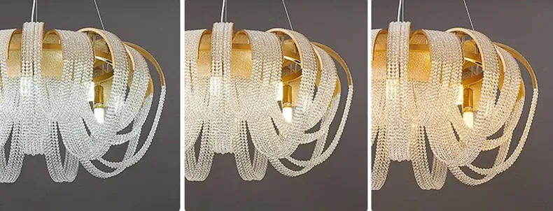 home decorationPendant lights, luxury crystal living room chandelier, bedroom Pendant lamp, ceiling light, indoor lighting