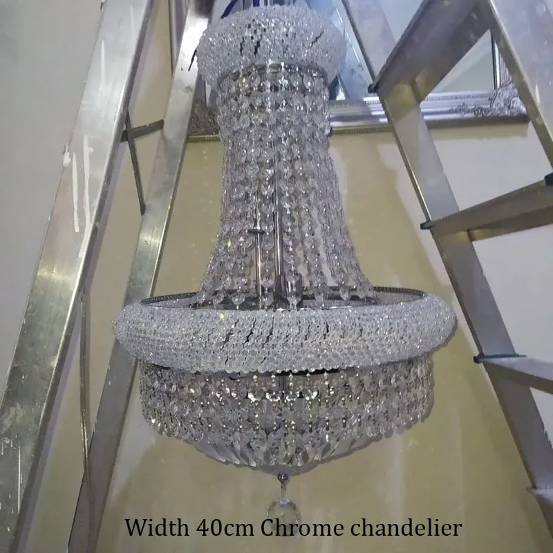 Empire luxury Gold Crystal Chandelier for Foyer kitchen island light Modern Staircase Ceiling light hanging Lamp cristal lustre