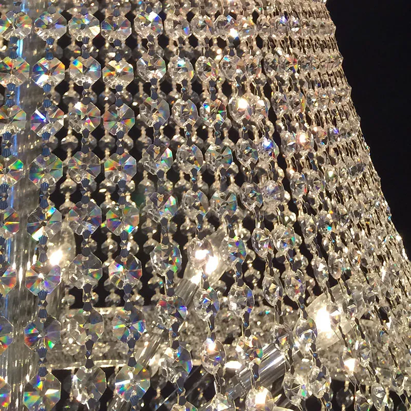 Empire luxury Gold Crystal Chandelier for Foyer kitchen island light Modern Staircase Ceiling light hanging Lamp cristal lustre