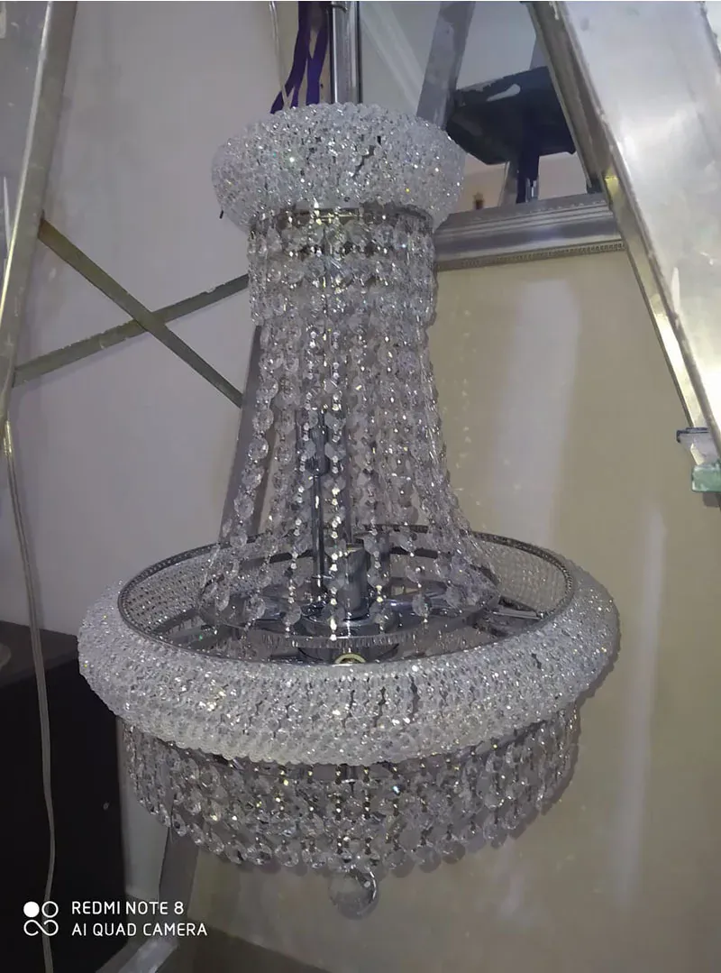 Empire luxury Gold Crystal Chandelier for Foyer kitchen island light Modern Staircase Ceiling light hanging Lamp cristal lustre