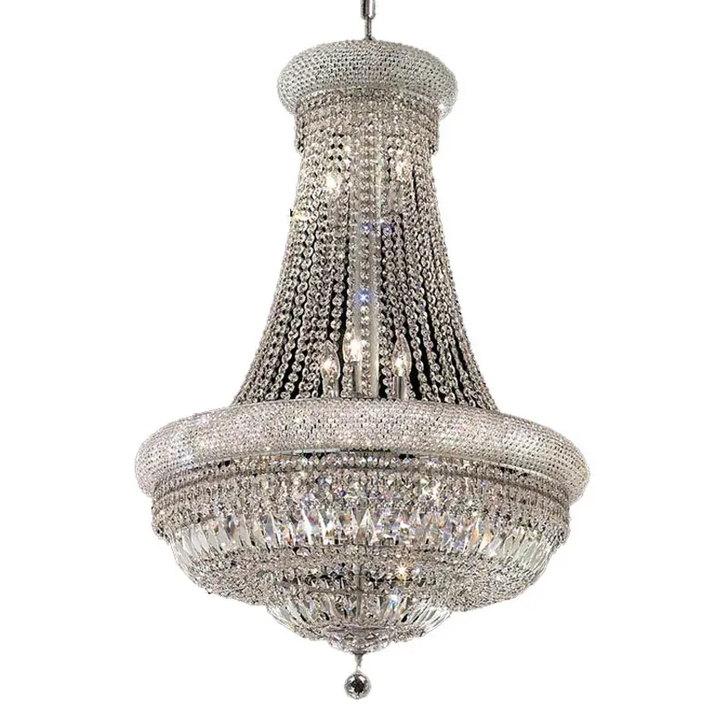 Empire luxury Gold Crystal Chandelier for Foyer kitchen island light Modern Staircase Ceiling light hanging Lamp cristal lustre