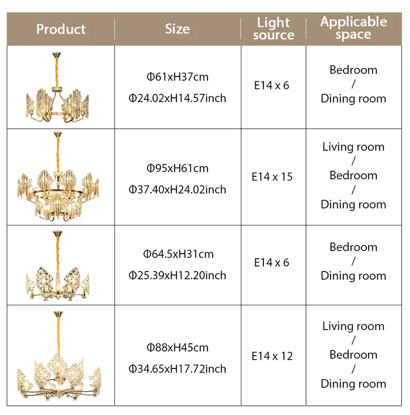 Modern Luxury K9 Crystal LED Chandelier Nordic Dimmable Ceiling Lamp Pendant Hanging Light Fixture For Living Room Bedroom Hotel Kitchen Dining Room Corridor Villa Apartment Indoor Home Decoration