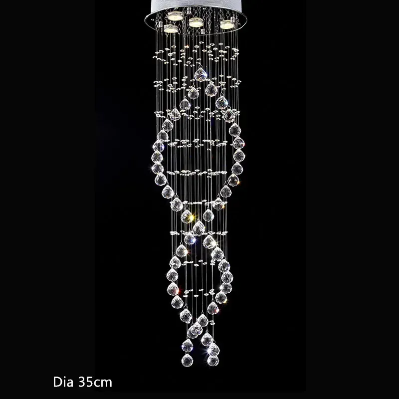Lustre moderne LED suspendu pour escalier