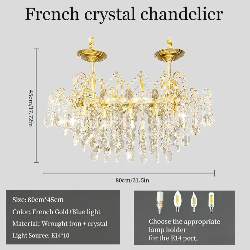 Lustre années 70 avec pendentifs en cristal