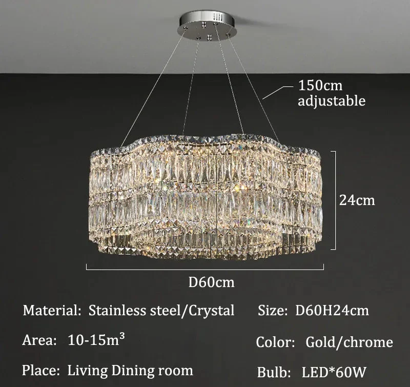 Lustre en verre design italien