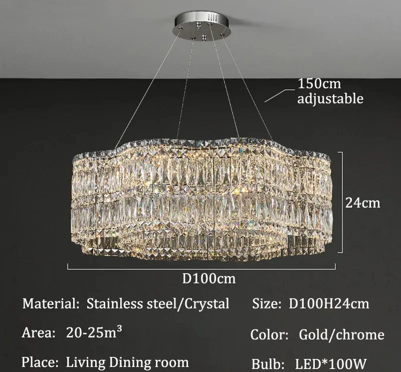 Lustre en verre design italien