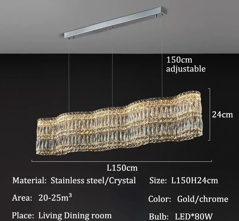 Lustre en verre design italien