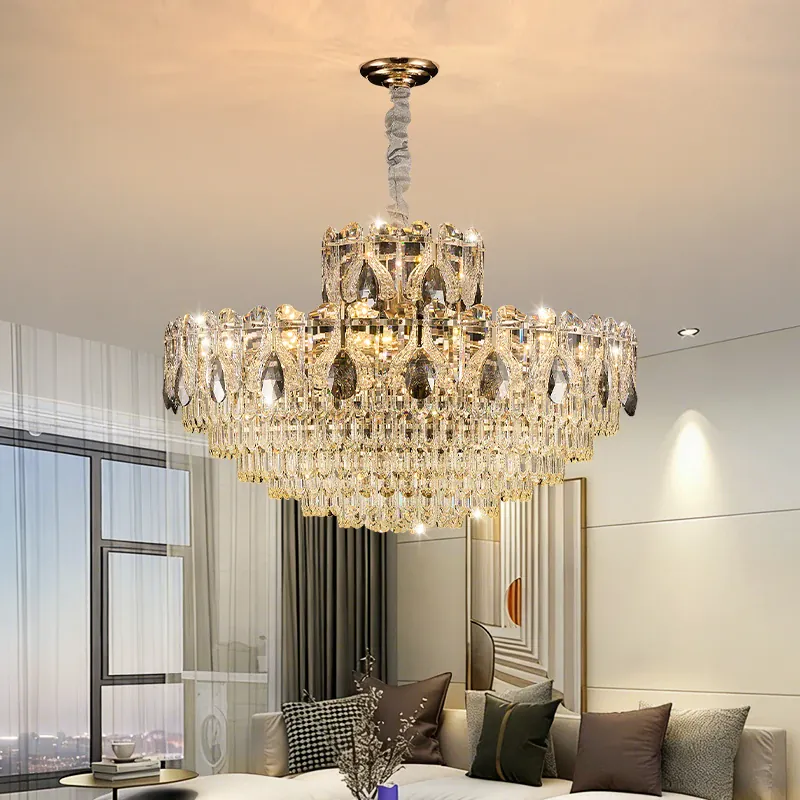 Lustre de luxe en verre haut de gamme