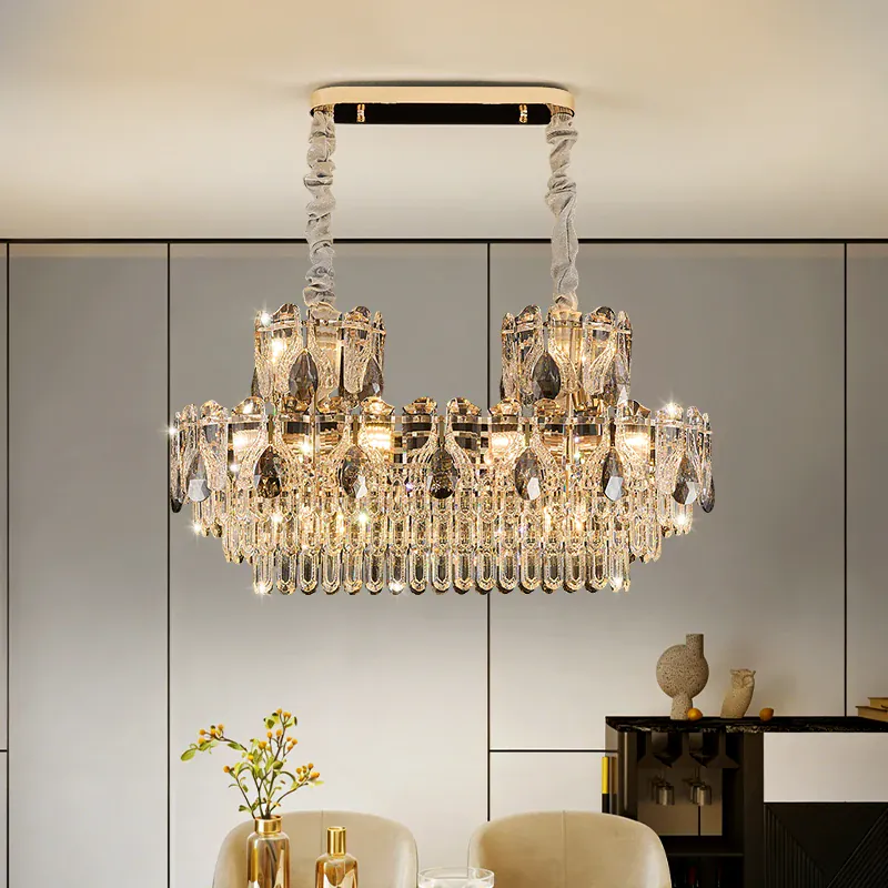 Lustre de luxe en verre haut de gamme