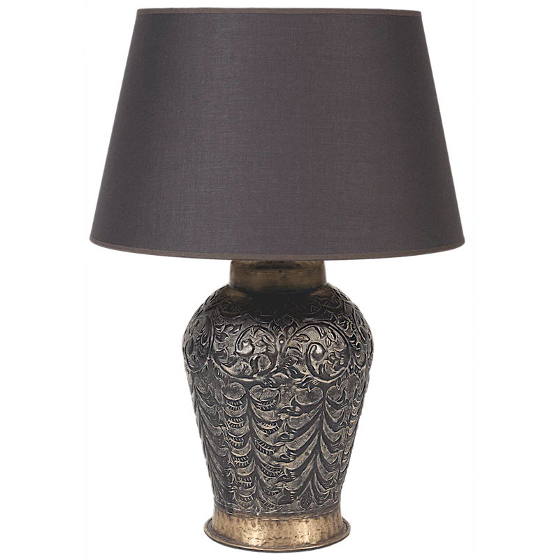 Grenade Lampe en cuivre sans abat-jour