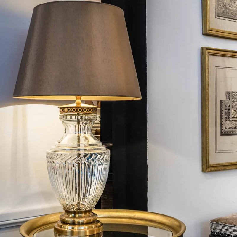 Elisabeth Lampe en cristal sans abat-jour