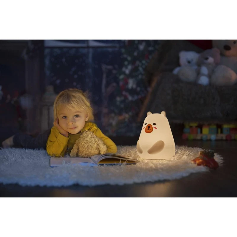 Veilleuse LED OSRAM NIGHTLUX TOUCH Bear USB RGBW multicolore à piles 0,70 W