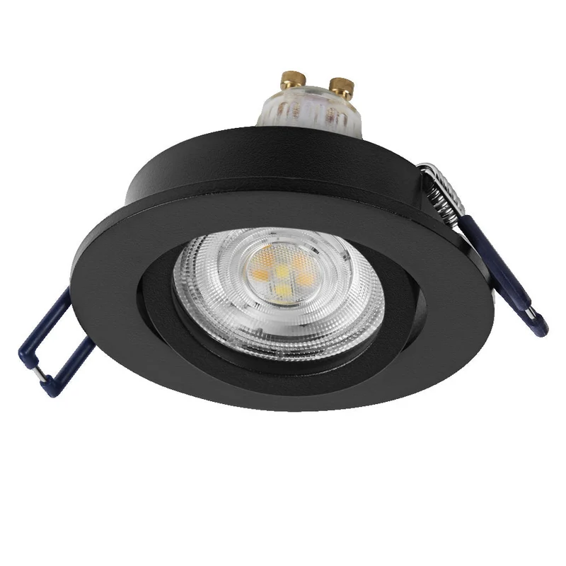 OSRAM Matter SMART+ LED spot encastrable intelligent salle de bain GU10 orientable 4,7W RGBW Noir ⌀68 mm