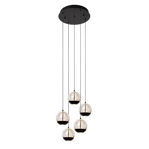 Suspension Ajourée Noir