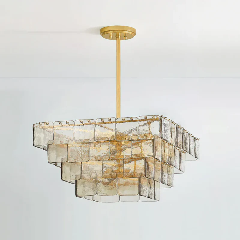 Plafonnier design en verre retro