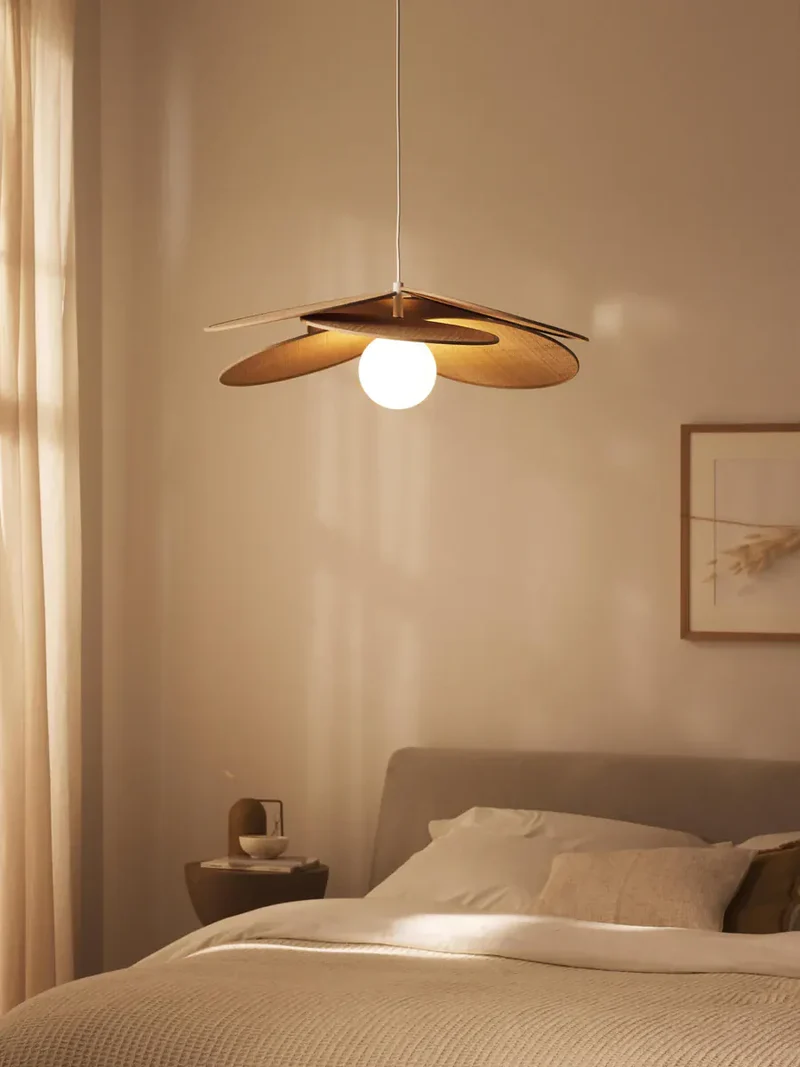 Lampe Suspension fibres naturelles