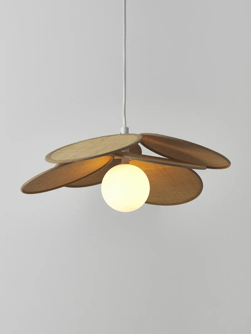Lampe Suspension fibres naturelles