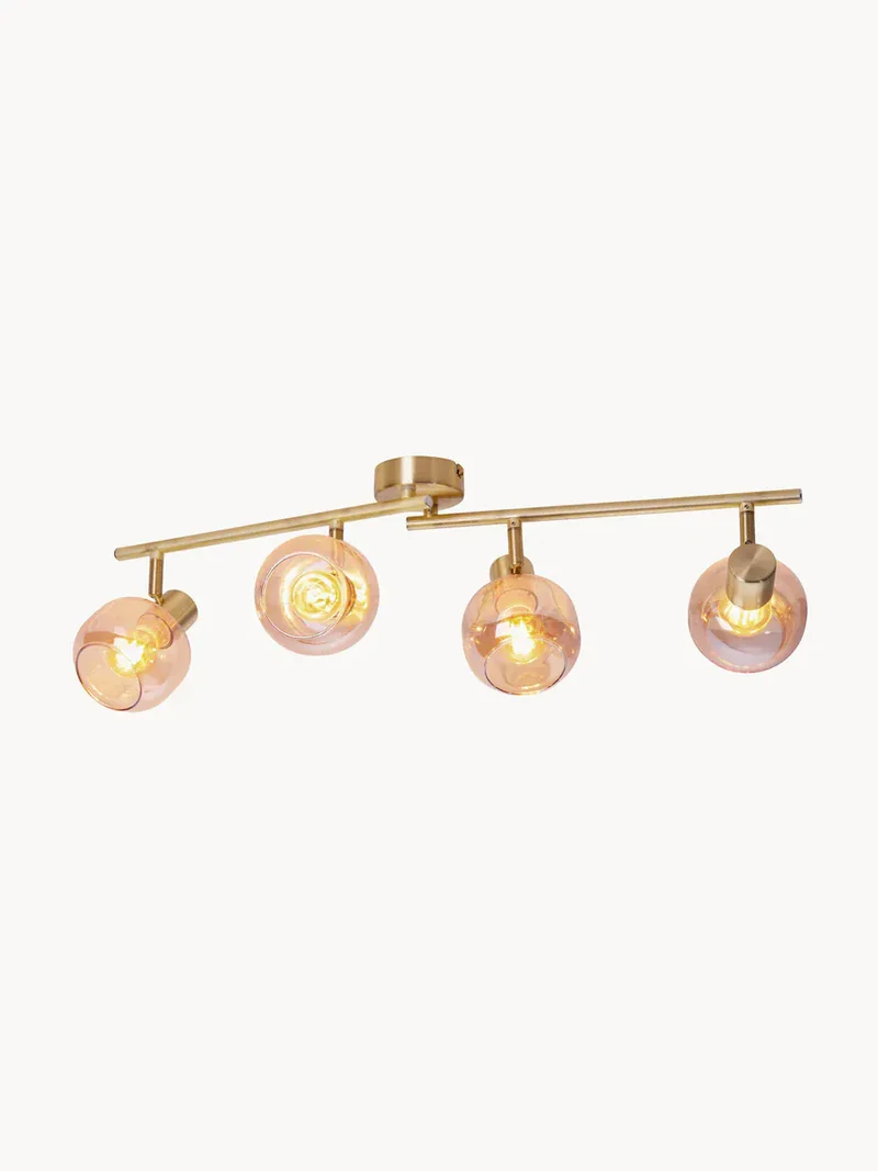 Spots de cuisine verre rose