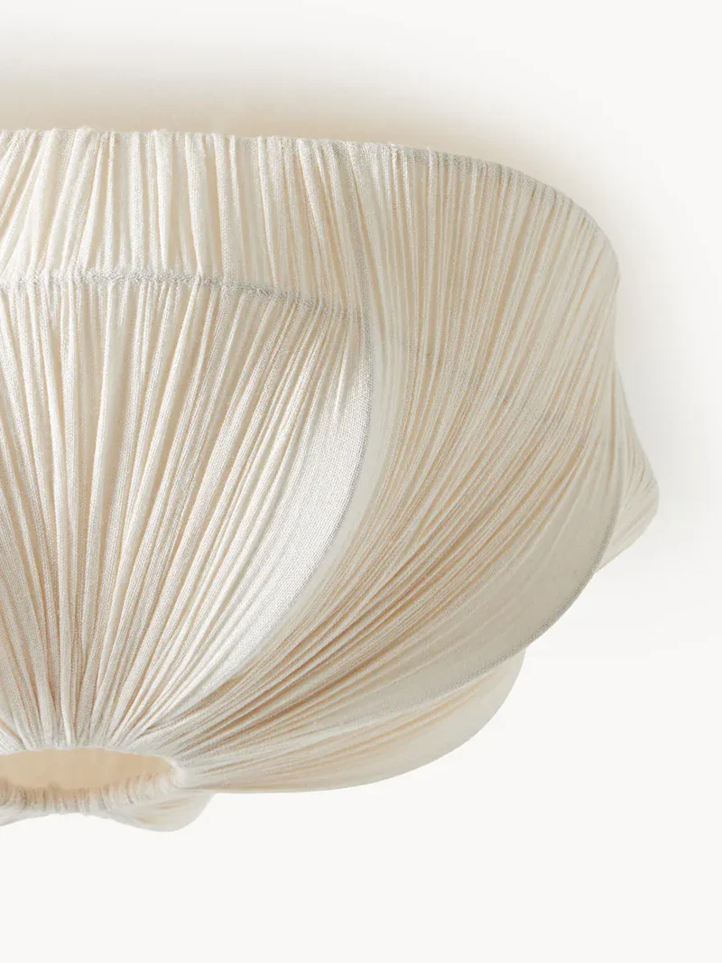 Plafonnier luminaire en lin