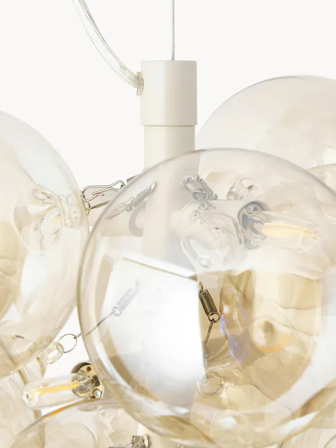 Luminaire suspension bulles verre