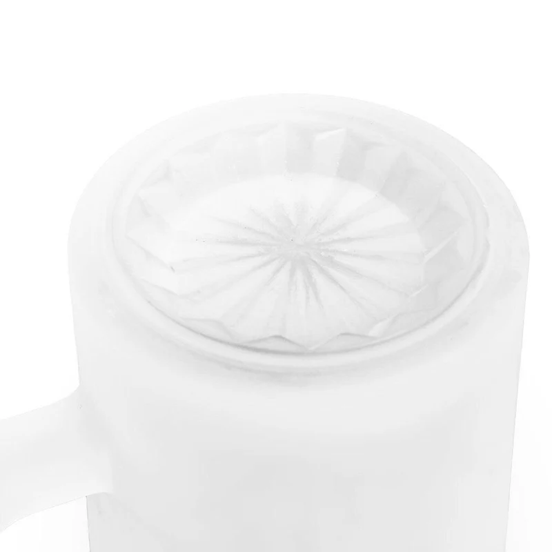 Ne vous excusez jamais d'avoir raison Chope à bière en verre givré, graphique 16 oz. Tasse d'impression par sublimation enduite de colorant par transfert thermique, cadeau de nouveauté