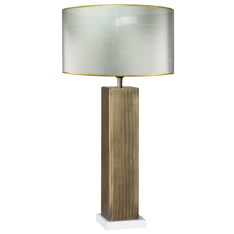 Maillot carrée Lampe en laiton doré sans abat-jour