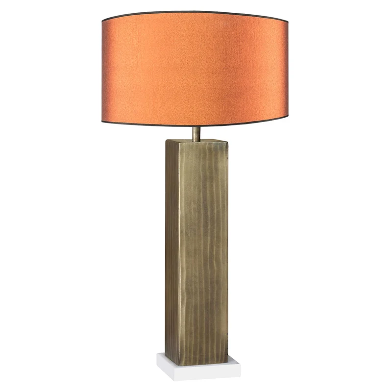 Maillot carrée Lampe en laiton doré sans abat-jour