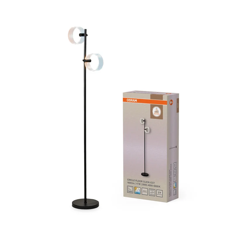 OSRAM DECOR Circle lampadaire 17W CLICKCCT Noir