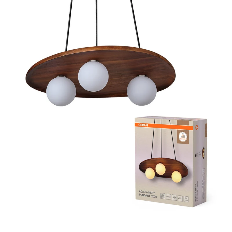 OSRAM DECOR Acacia Nest suspension 1xG9 Marron