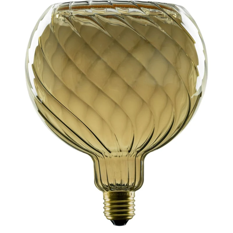 Segula Floating Twisted LED Globe E27 G150 Smokey-Grey - 230lm 1900K - Dimmable