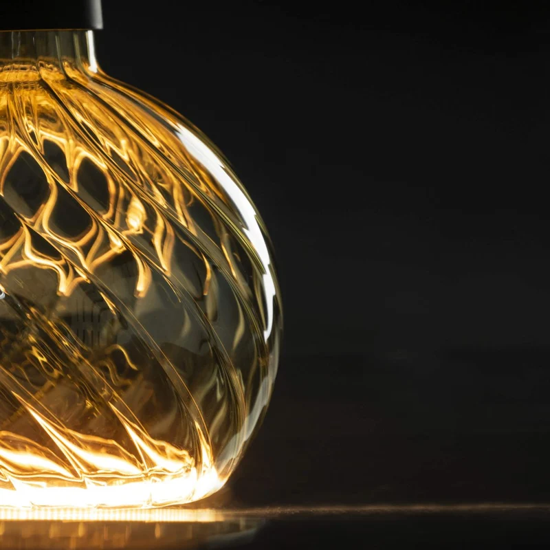 Segula Floating Twisted LED Globe E27 G150 Smokey-Grey - 230lm 1900K - Dimmable