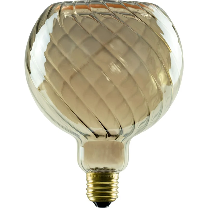 Segula Floating Twisted LED Globe E27 G125 Smokey-Grey - 220lm 1900K - Dimmable
