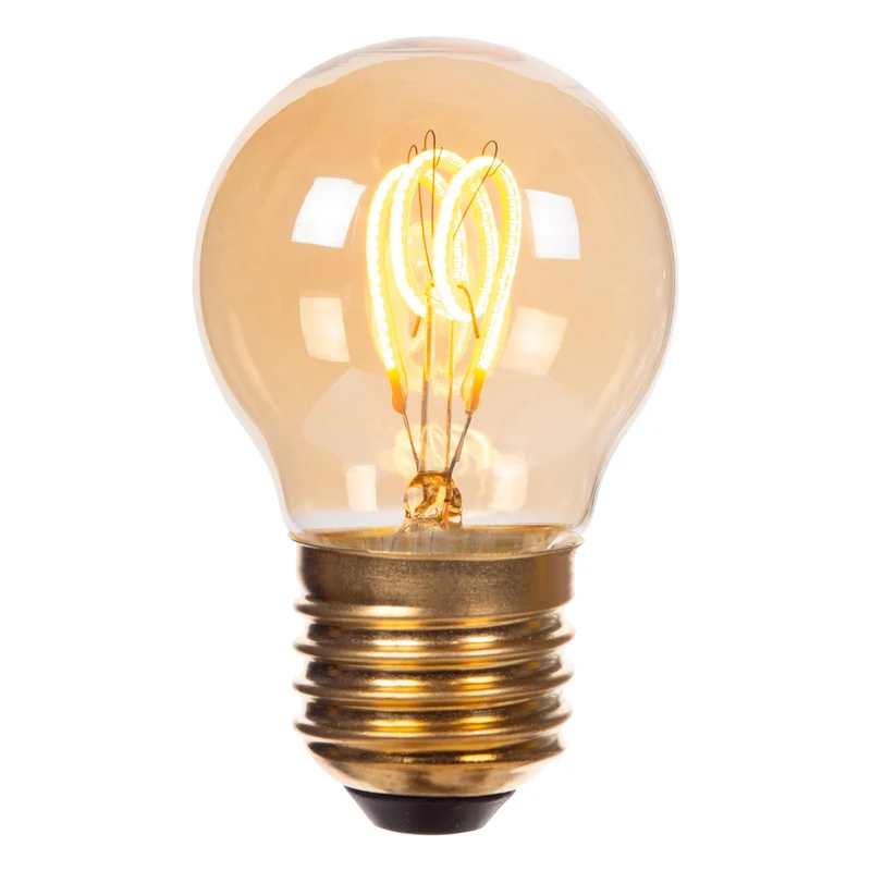 Lucide LED Filament Bulb E27 G45 Amber - 190lm 2200K - 3-Step Dim