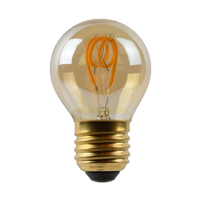 Lucide LED Filament Bulb E27 G45 Amber - 190lm 2200K - 3-Step Dim