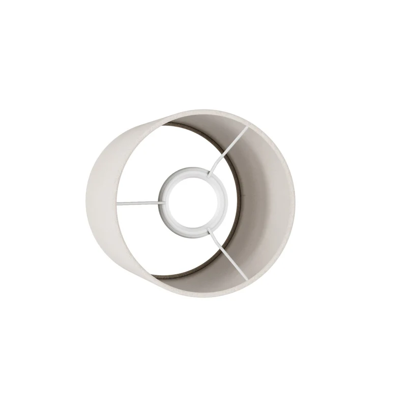 Abat-jour Cylindre S en tissu avec douille E27 - Fabriqué en Italie - Laine Sable