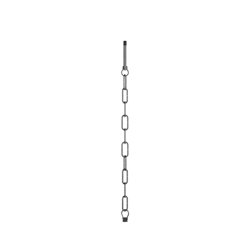 Kit de suspension mécanique avec chaîne génoise en fer - Chaîne 50 cm, tige et crochet M10x1
