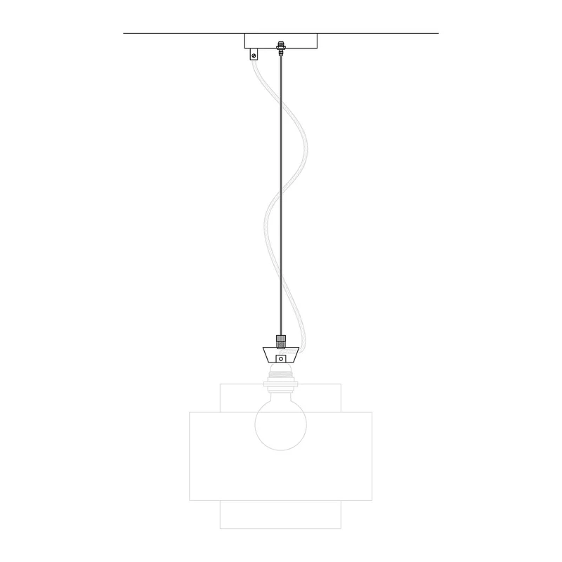Kit Pavillon Ø 120 mm avec suspension en acier et équilibreur millimétrique - Blanc Mat