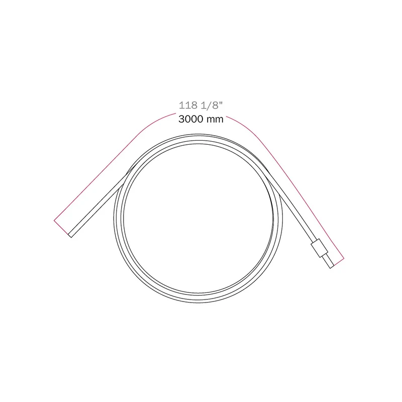 Câble tirant en acier de 3 mètres avec bille de blocage pour suspensions - Ø 1,5 mm (Charge 25 kg)