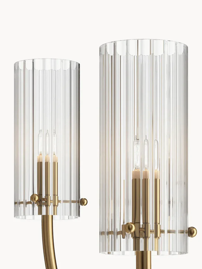 Lustre salle a manger en chandelier dore