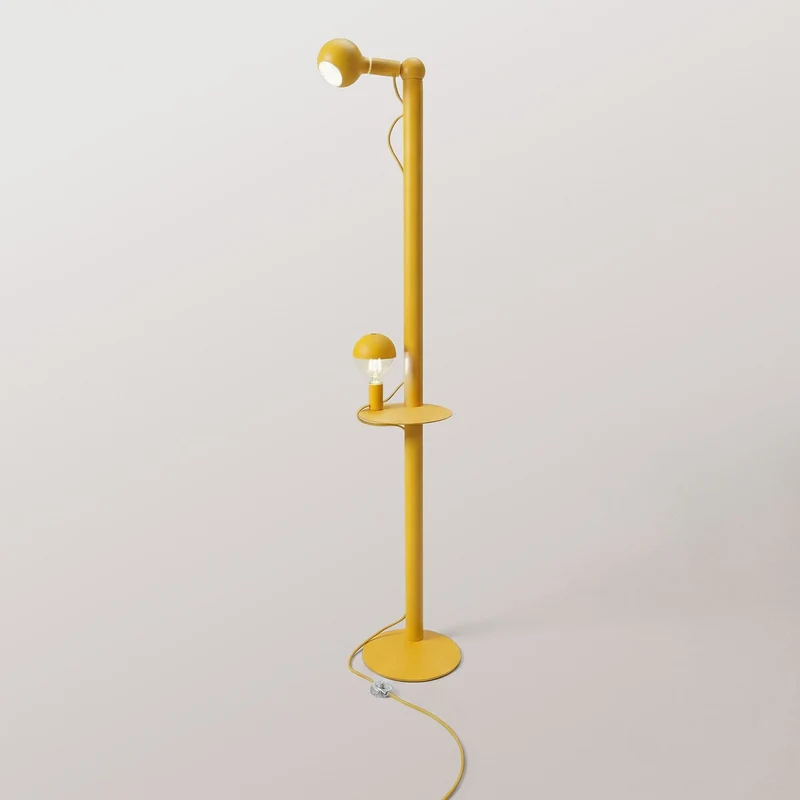 Rocco XXL - Lampadaire avec Ampoule Maria et Camo - Jaune